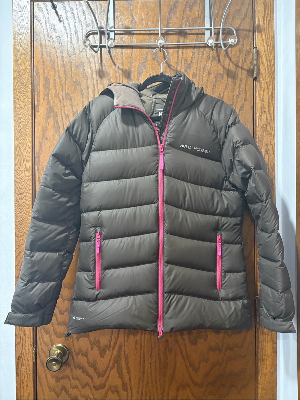 Helly Hansen Mountain Professional Series Pertex Classic Down Brown Puffer Large